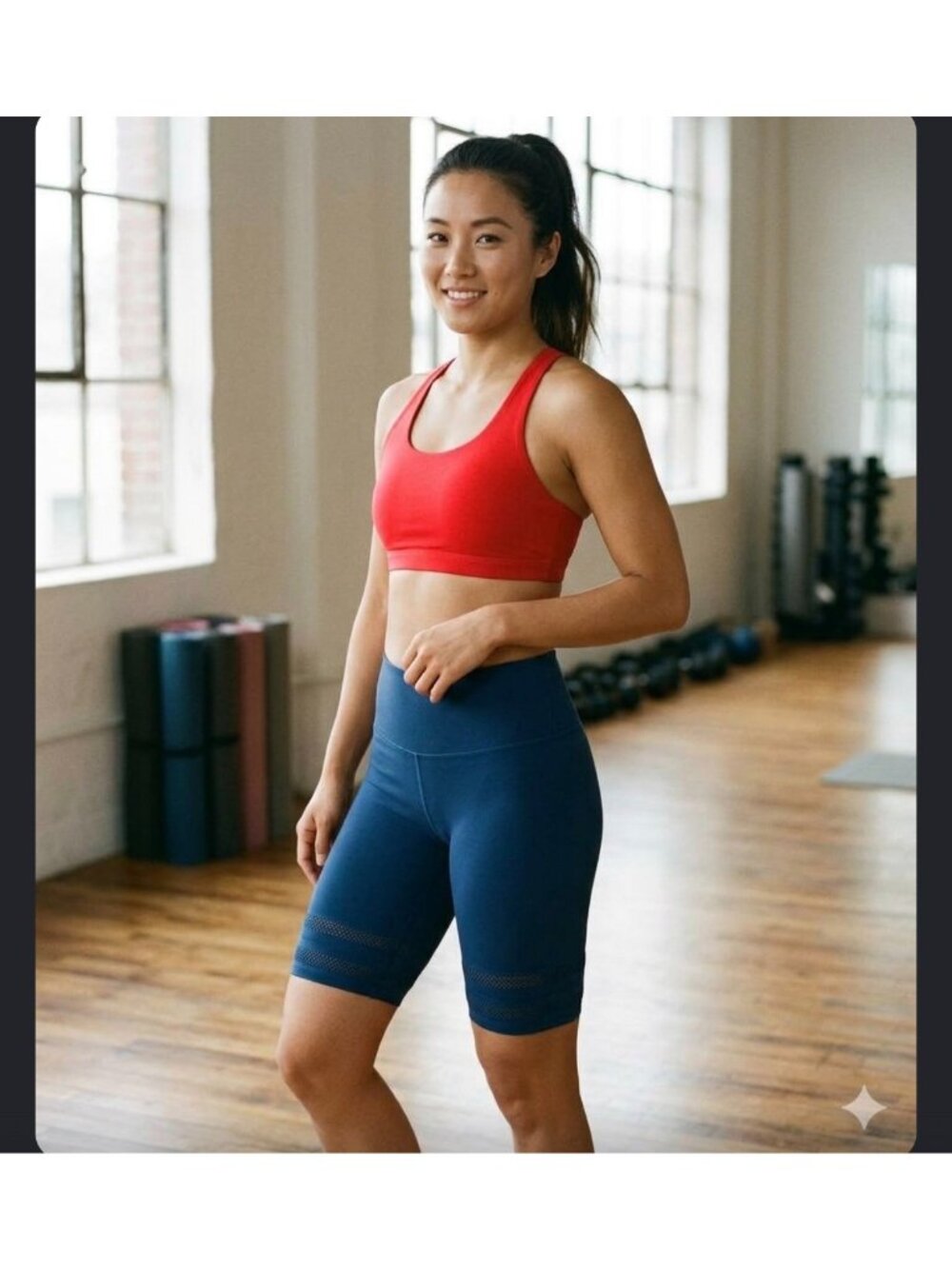 Fabletics SculptKnit® High-Waisted Perforated Short Size L NWT